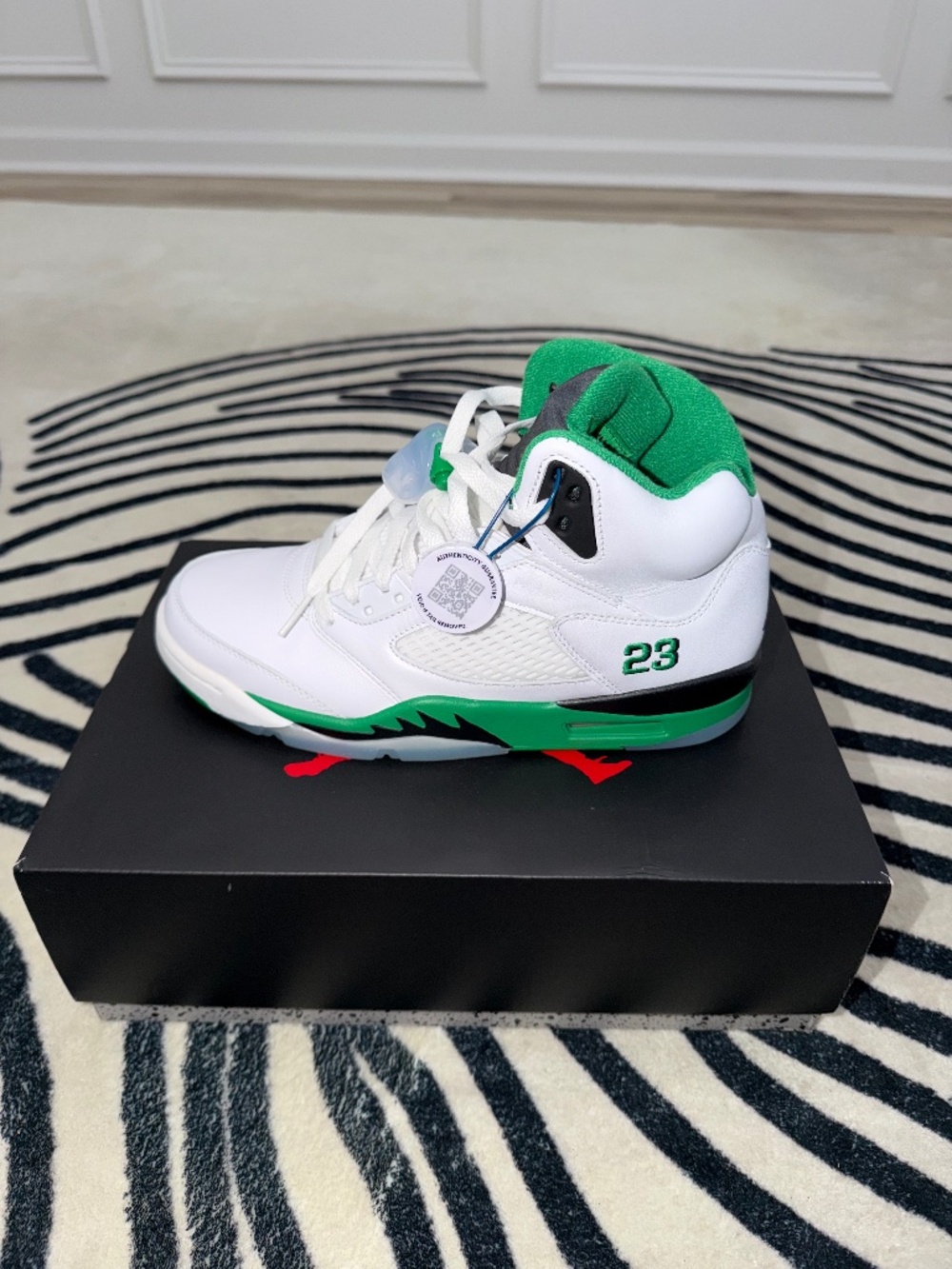 Lucky Green Jordan 5s